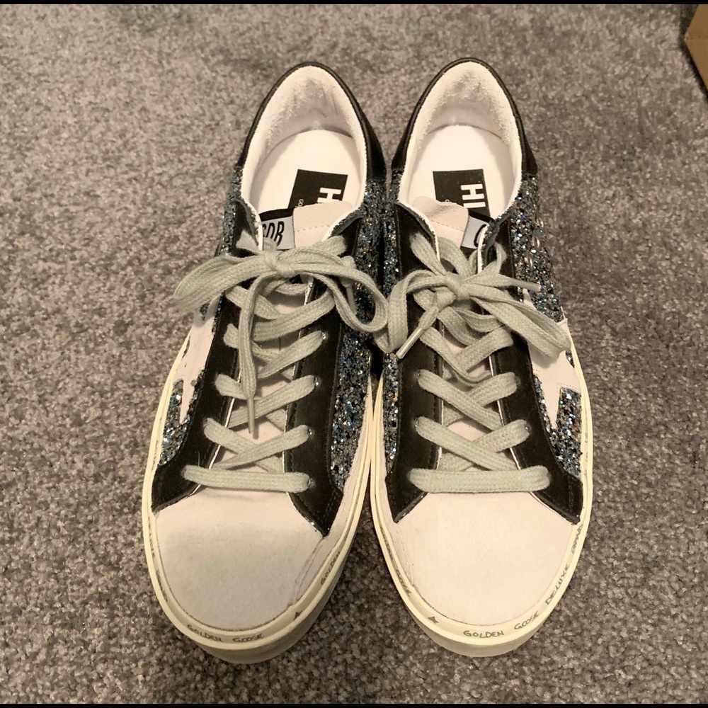 Golden Goose Hi Star platform tennis shoes 37